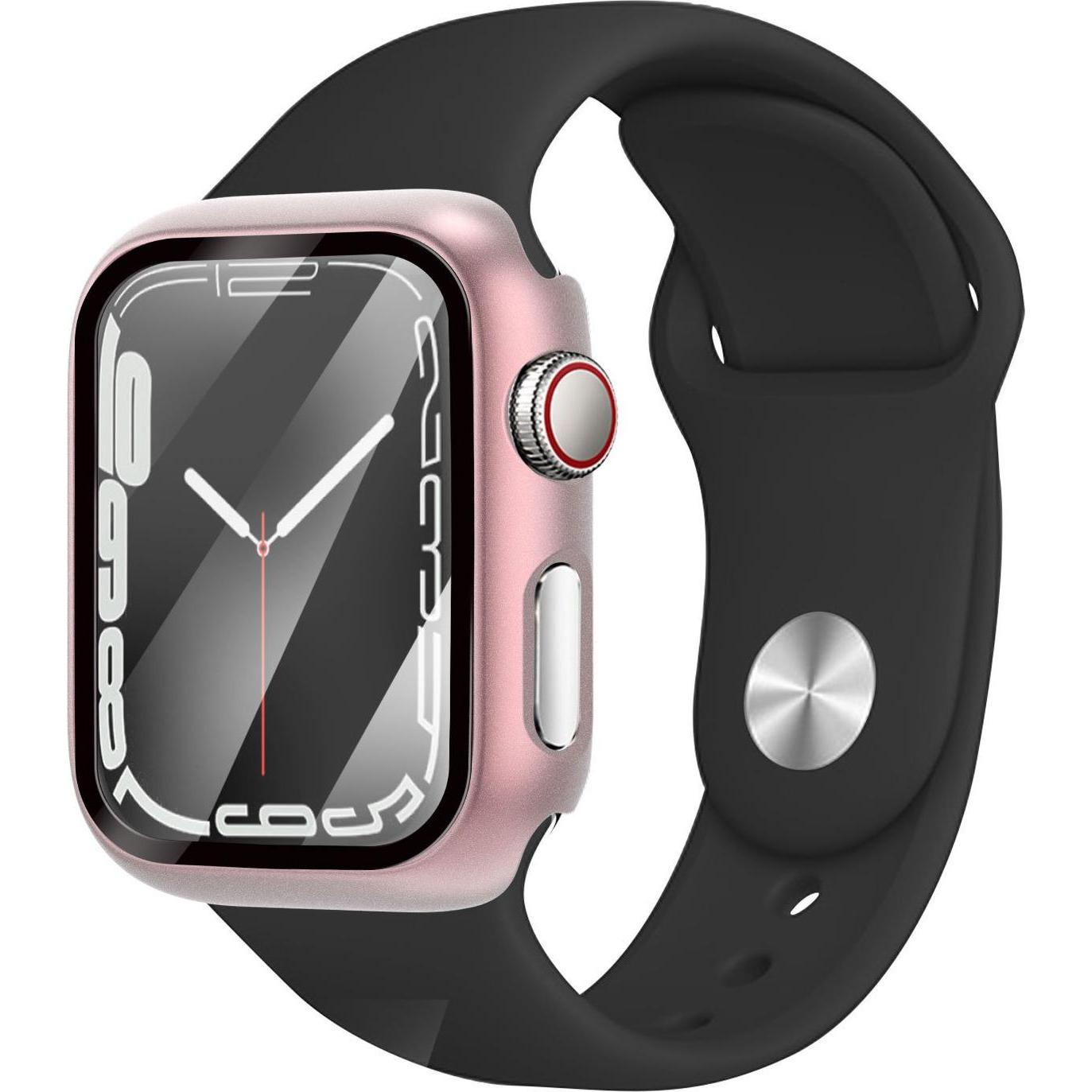 Strap-it Hard Case mit Glass (Apple Watch), Uhrenarmband