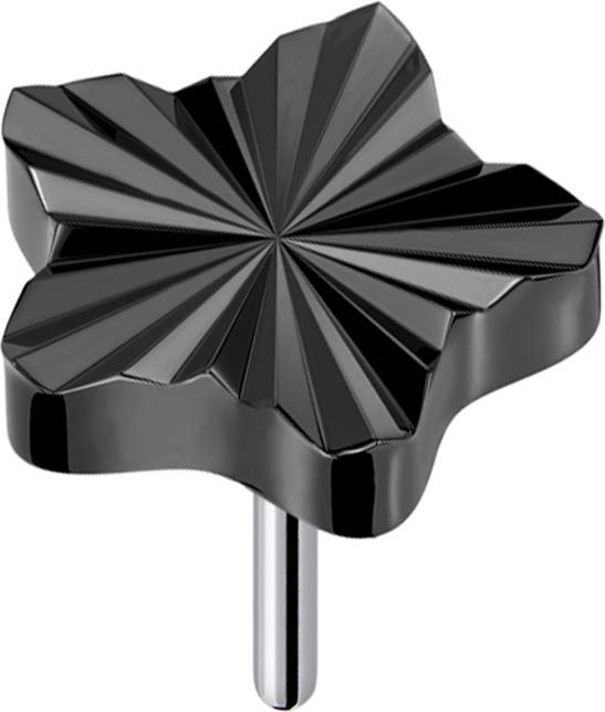 Image du produit Star Piercing Threadless diamant coupe disque étoile noir (sans laiton, Titane)