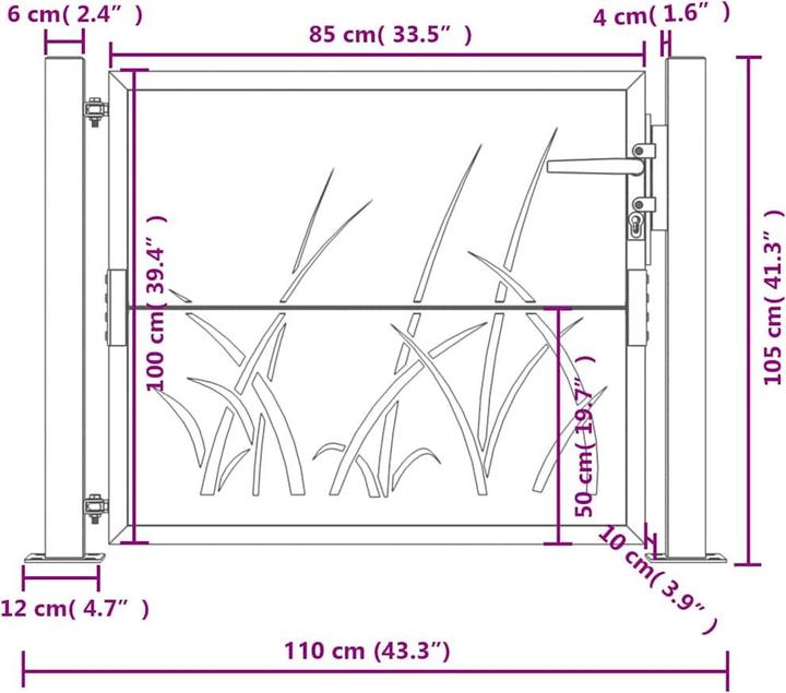 Image du produit vidaXL Gartentor