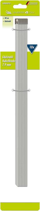 Produktbild Schwaiger Kabelbinder Edelstahl 0.40m 10 Stück (400 mm, 10 Stk.)