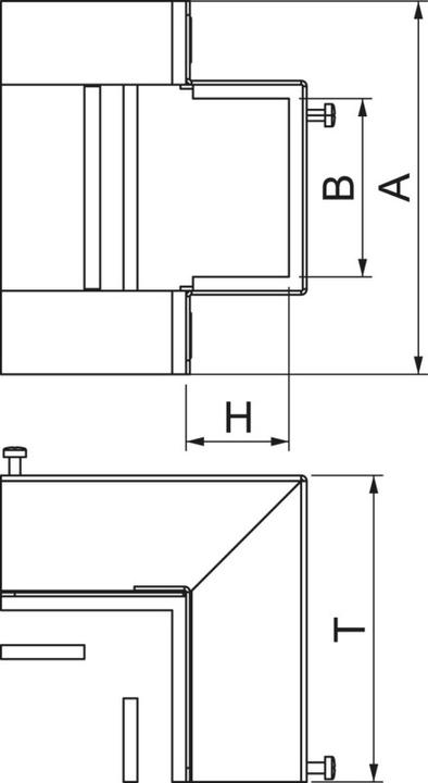 Image du produit OBO Bettermann OBO BSKM-AE 1025RW Angle extérieur pour montage mural et au plafond 100x250 blanc pur (10 cm)