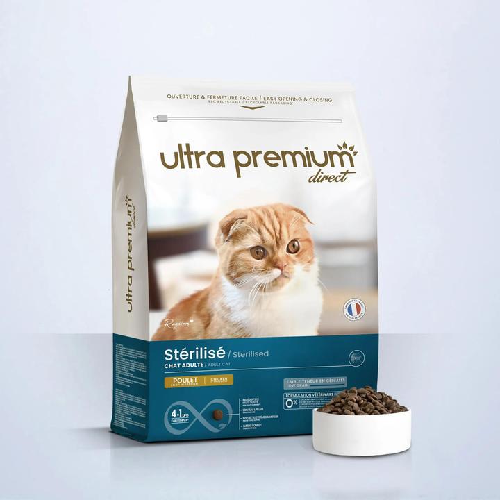 Image du produit Ultra Premium Direct Sterilised Cat - Poulet & Riz (Senior, Adulte, 1 pcs, 10000 g)