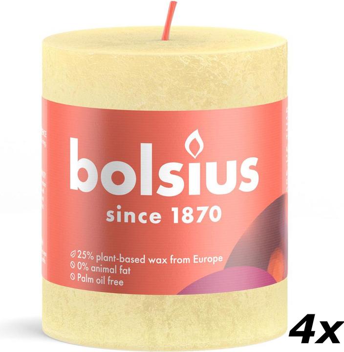 Actual product image Bolsius Set of 4 Pillar Candle (4 pcs.)