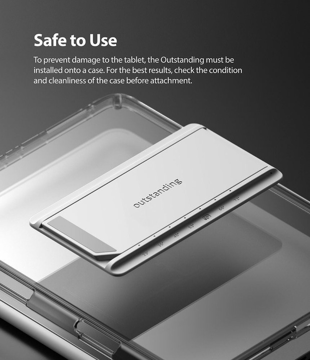 Actual product image Ringke Fusion Combo Great cool case with TPU frame for Samsung Galaxy Tab S7 11 " + adhesive foldi (Galaxy Tab S7 11.0")
