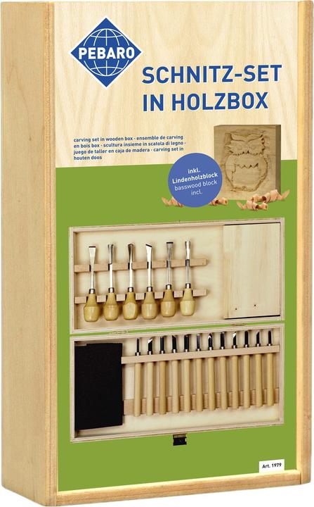 Actual product image Pebaro Holz-Schnitzbox (25 mm)