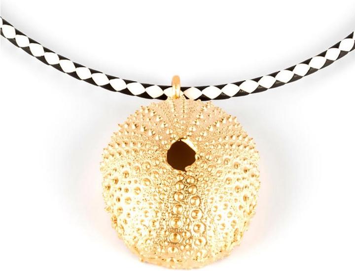 Shabama Trenc Luxe Damenhalskette Messing Flash Plated Gold Leder 38cm (Messing Flash Plated Gold Leder, 38 cm)