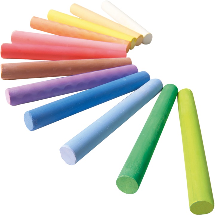 Actual product image Ses Chalk coloured 12 pieces (Multicoloured, 12 x)