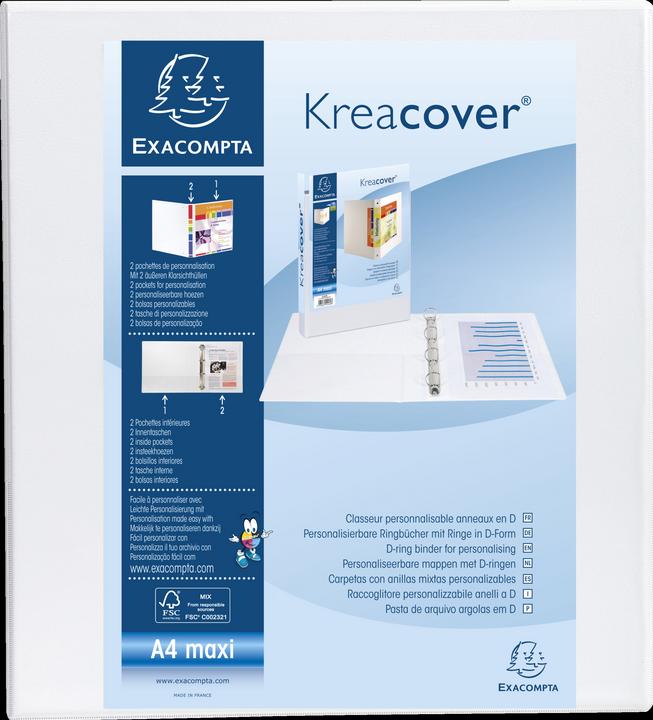 Immagine prodotto Exacompta Raccoglitore ad anelli Kreacover (A4, 72 mm, 1 Pezzo/i)
