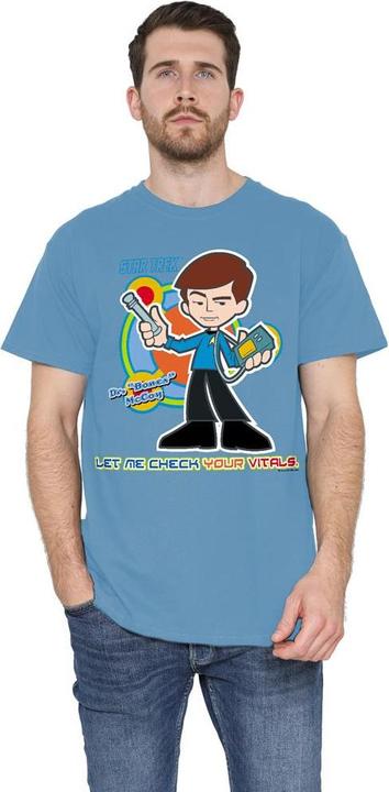 Actual product image Star Trek Quogs Mens Check Your Vitals T-Shirt (L)