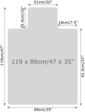Actual product image Floortex Fc118923lr (119 x 89 cm)