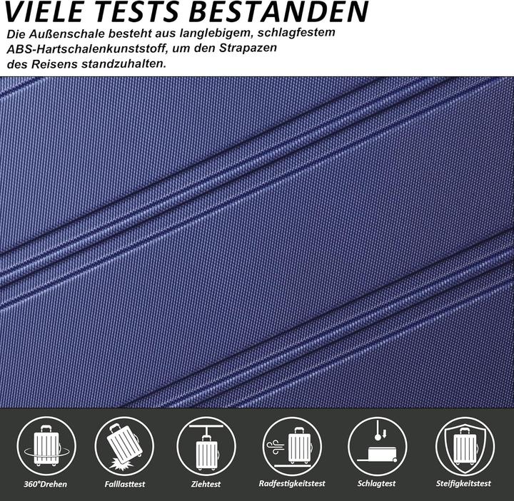 Actual product image Tan.Tomi 3-teiliges Kofferset mit Zahlenschloss