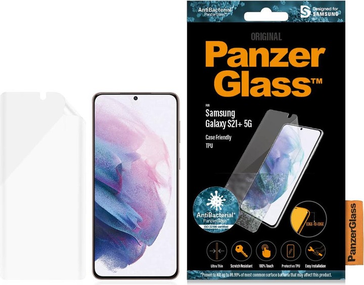 Actual product image PanzerGlass Case Friendly (1 Piece, Samsung Galaxy S21+ 5G)