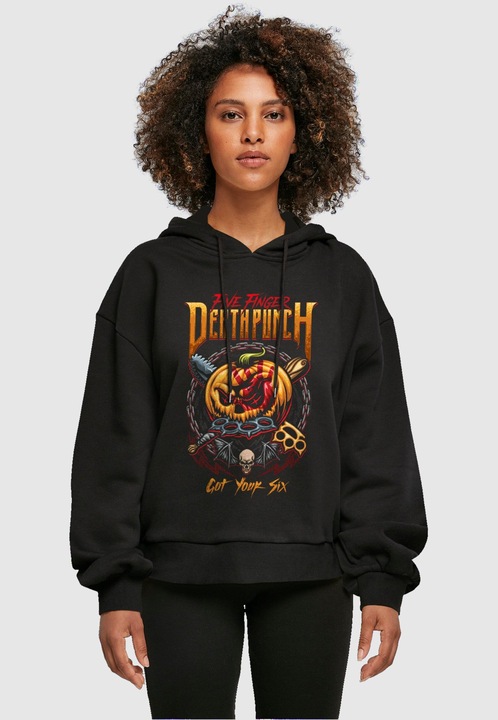 Image du produit Merchcode Ladies Five Finger Death Punch - Got Your Six Sweat à capuche surdimensionné - 121065 (XL)