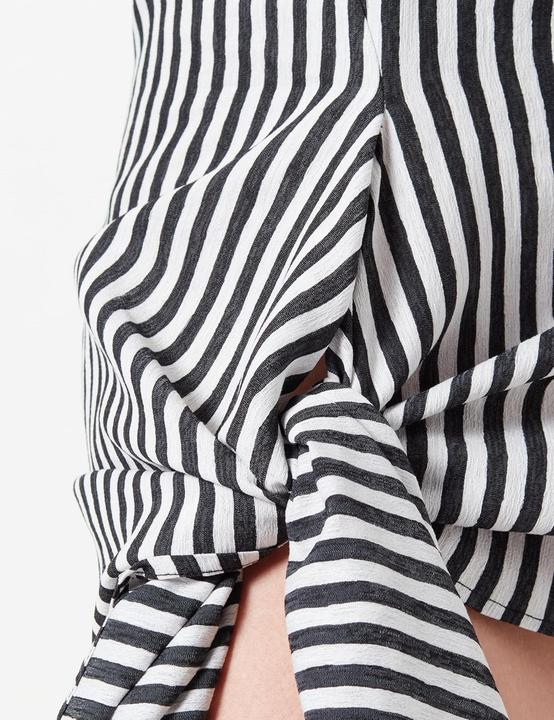 Produktbild Pinko Aristofane gestreifte Jacquardkleid mit Handstickerei (34)