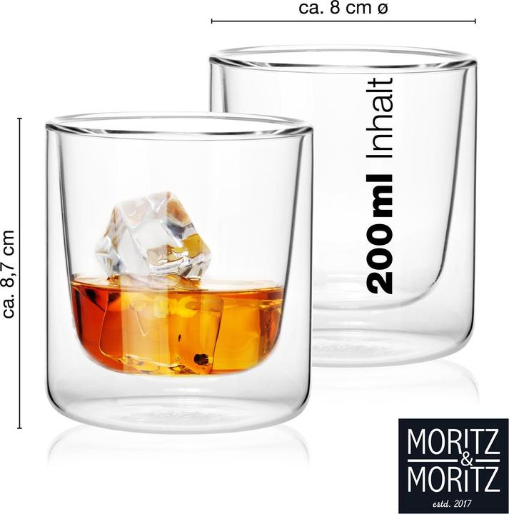 Immagine prodotto Moritz & Moritz Bicchiere tumbler (0.20 l, 2x)