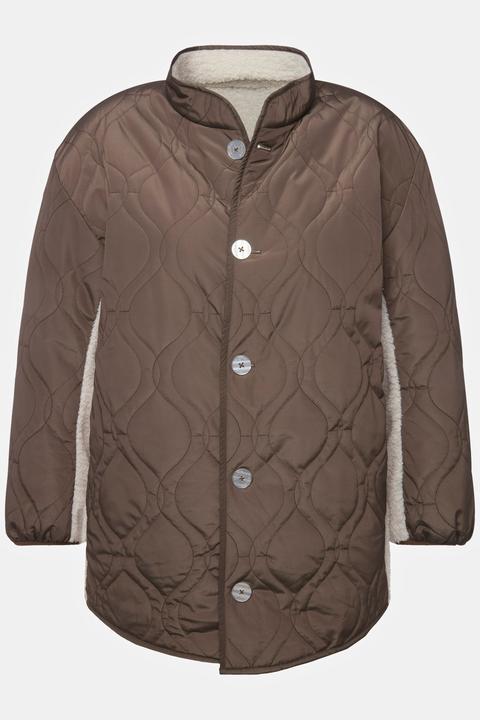 Actual product image Ulla Popken Reversible Teddy Fleece Jacket (60)