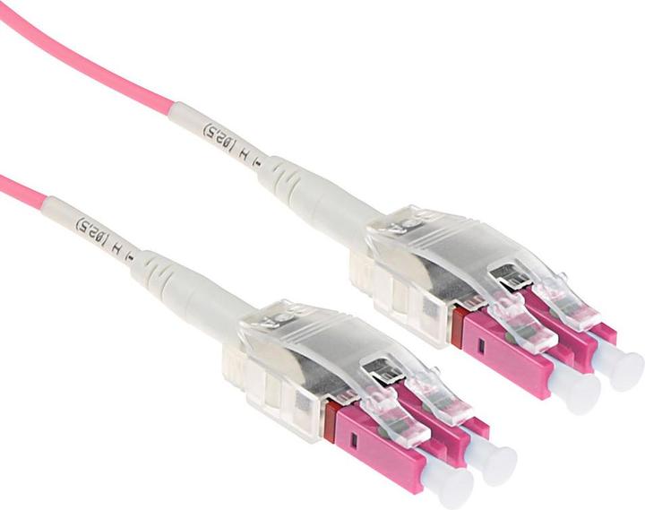 Actual product image 30 meter Multimode 50/125 OM4 Polarity Twist fiber cable with LC connectors (30 m)
