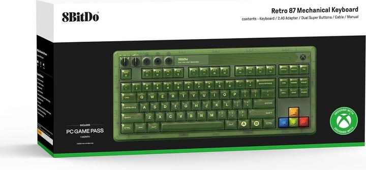 Produktbild 8bitdo Mechanical Keyboard, Xbox/PC/Android (Eng. Int., Kabelgebunden, Kabellos)