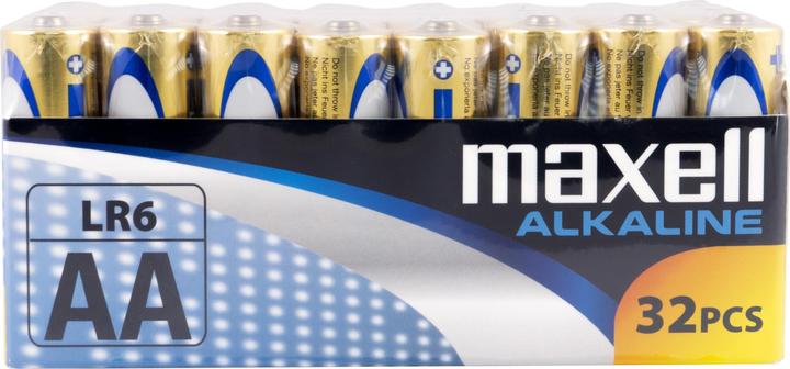Produktbild Maxell Alkali-Mangan-Batterie LR06 1,5 V (32 Stücke) (8 Stück) (32 Stk., AA)