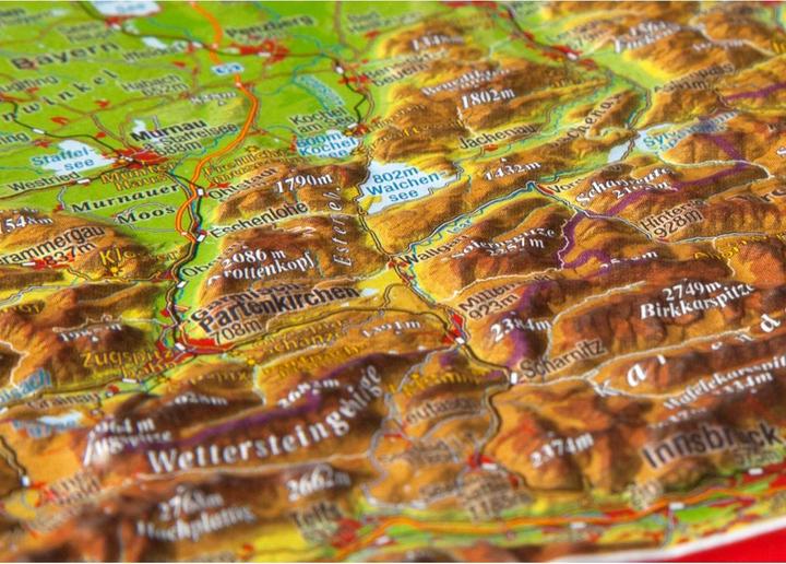 Produktbild 3D Reliefpostkarte Bayerisches Oberland