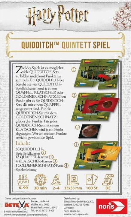 Actual product image Noris Harry Potter - Quidditch (German)