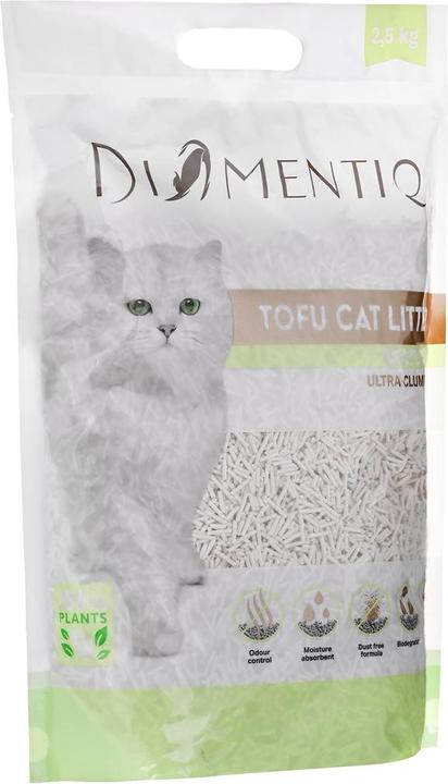 Produktbild Diamentiq Tofu Matcha Ultra clumping - pflanzliches Streu - 2 5 kg (Biologisch abbaubar, Klumpend, Nicht staubend, 2.50 kg)