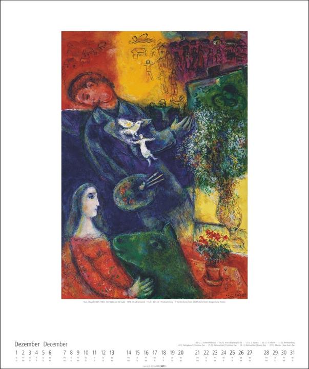 Produktbild Marc Chagall Kalender 2026 (46 x 55 cm)