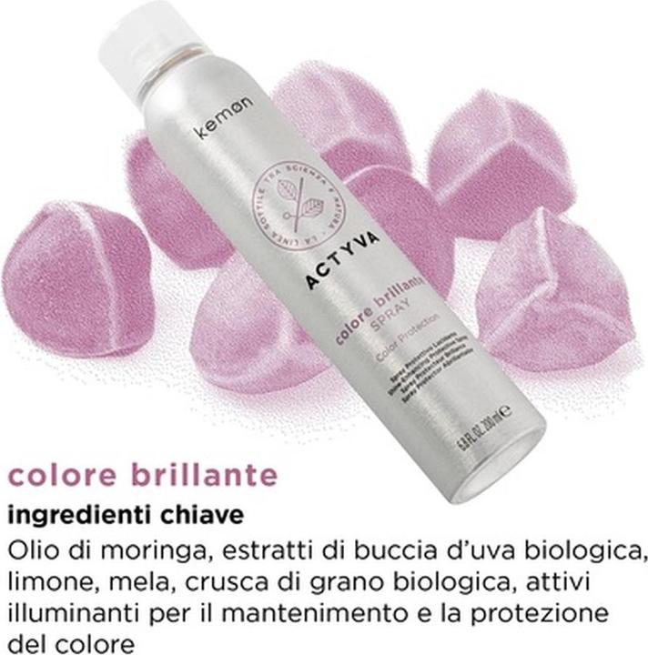 Image du produit Kemon Actyva Brilliant Color Spray Polissage et protection pour cheveux colorés 200ml (200 ml)