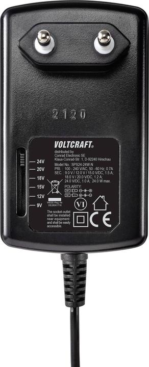 Actual product image Voltcraft Plug-in power supply unit