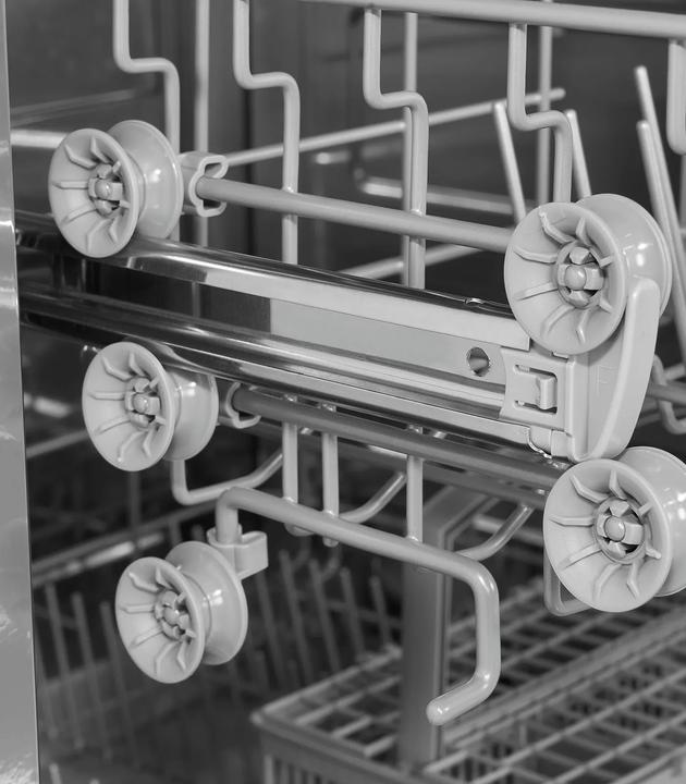 Produktbild Exquisit GSP6312-030D silber, Geschirrspüler (Standgerät)