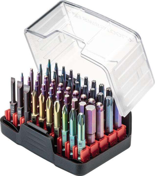 Actual product image PB Swiss Tools BitBox (Cross Phillips PH, Cross Pozidriv PZ, Screw slot, Hexagon socket TX)
