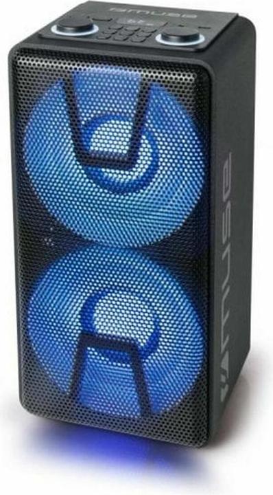 Actual product image Muse M-1805 DJ portable speaker Stereo portable speaker Black (Rechargeable battery operated, Electrical connection)