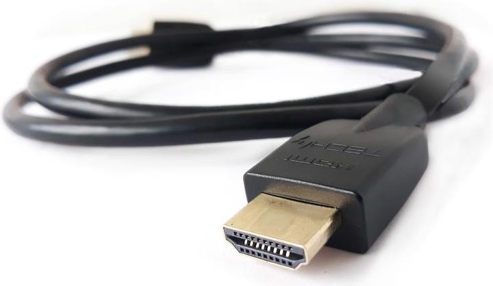Actual product image Techly HDMI 4K 60Hz High Speed Connection Cable with Ethernet black 1m (1 m)