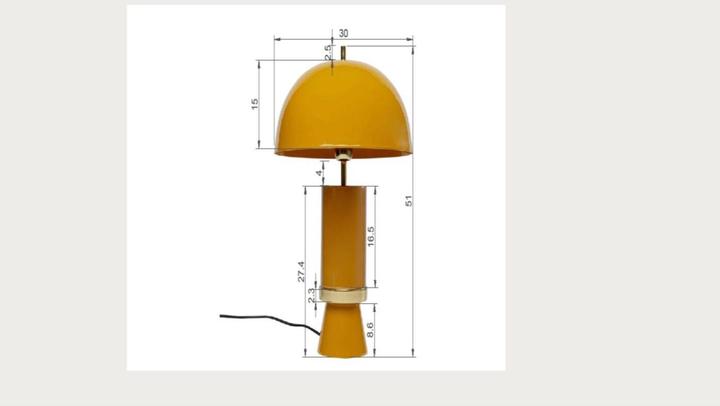 Image du produit Kare Design Lampe de table Josy jaune 51cm (E27)
