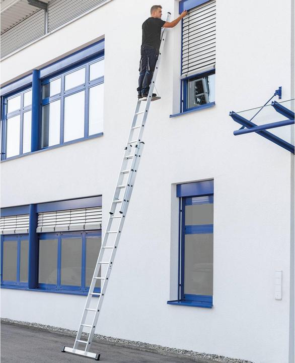 Actual product image Munk Rung extension ladder 2-section with standard traverse 2x10 rungs (Shelf ladder, 300 cm)