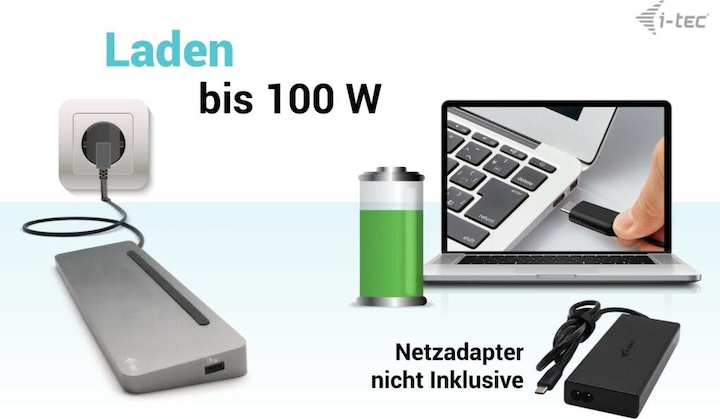 Produktbild i-tec USB-C Metal Ergonomic (USB-C, 11 Ports)