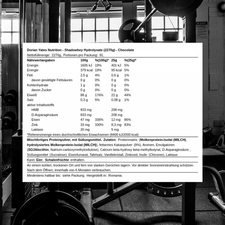 Actual product image DY Nutrition Shadowhey Hydrolysate (2270 g, Chocolate)