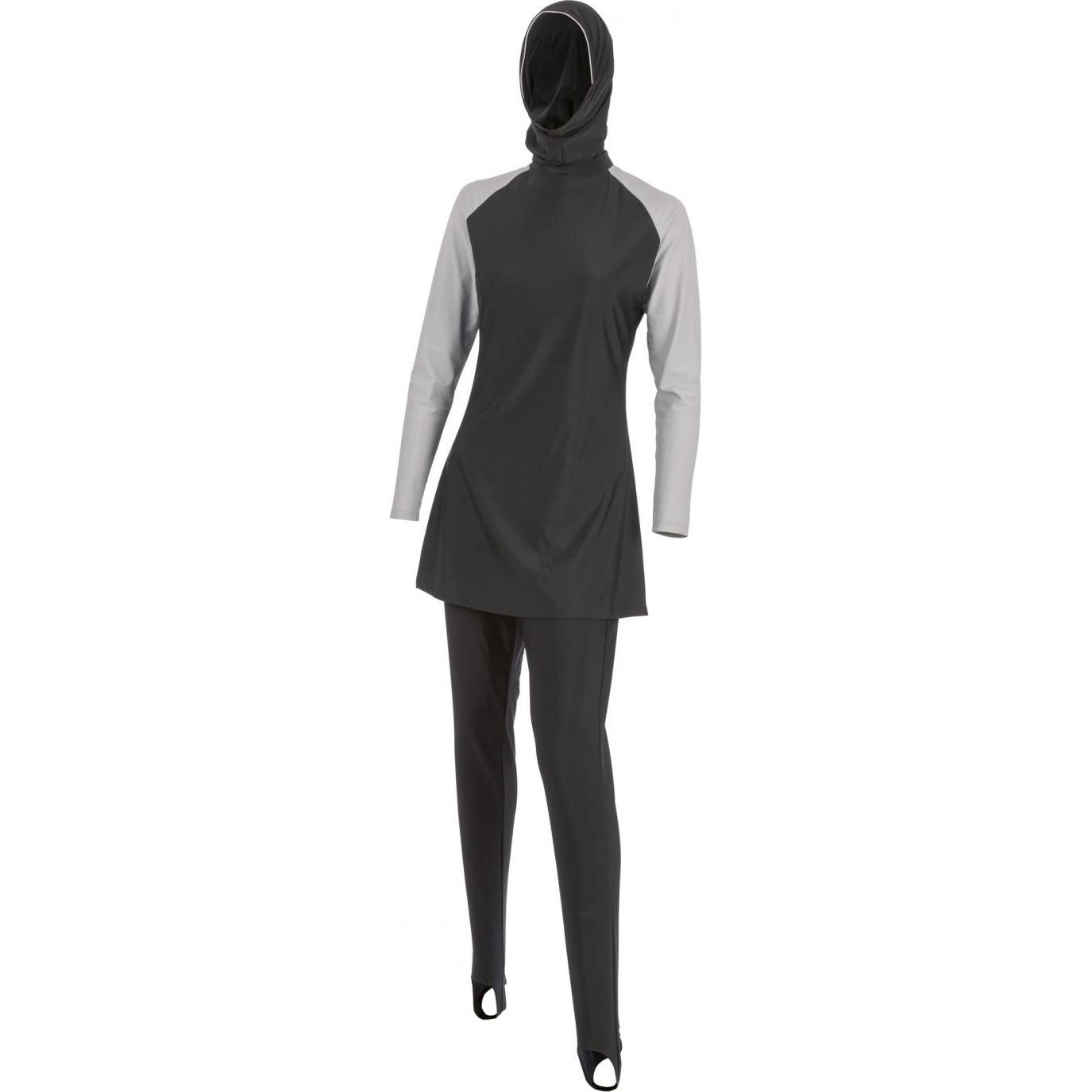 Beco, Damen, Badeanzug, Burkini Standard silber/schwarz XL, Silber, (XL)