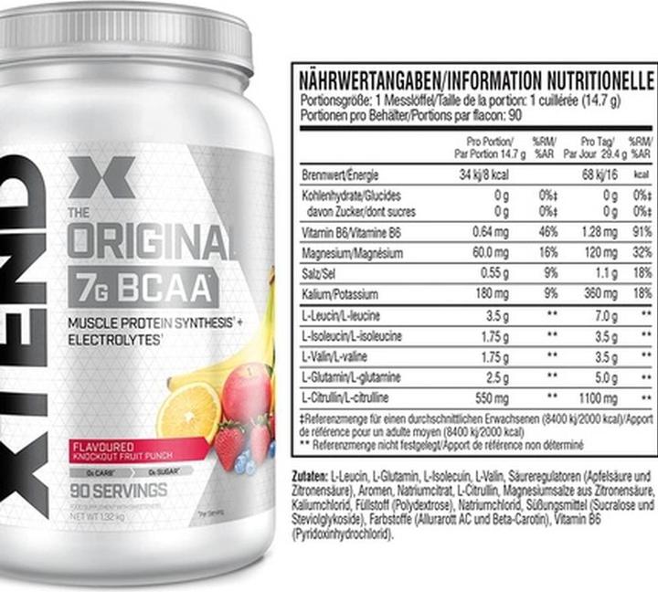 Immagine prodotto Xtend BCAA originali (Punch di frutta Knockout)