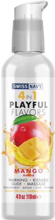 Image du produit Swiss Navy 4 in 1 Mango - 4 fl oz / 118 ml (118 ml)