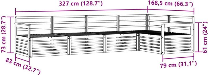 Produktbild vidaXL Outdoor-Sofa