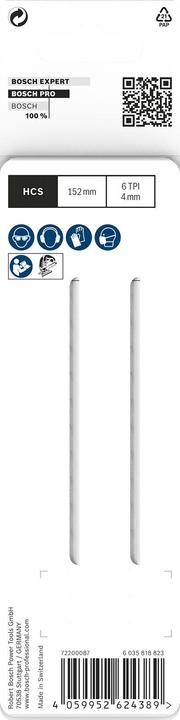 Image du produit Bosch Professional Zubehör Lame de scie sauteuse PRO Wood precise T344DP, 152 mm, 2 pcs.