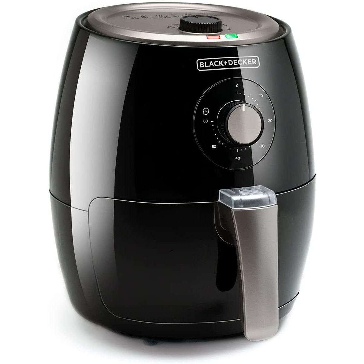 Black & Decker Black&Decker Toaster BEZTŁUSZCZOWA Black&DECKER BXAF2500E AIR Toaster, Fritteuse, Schwarz