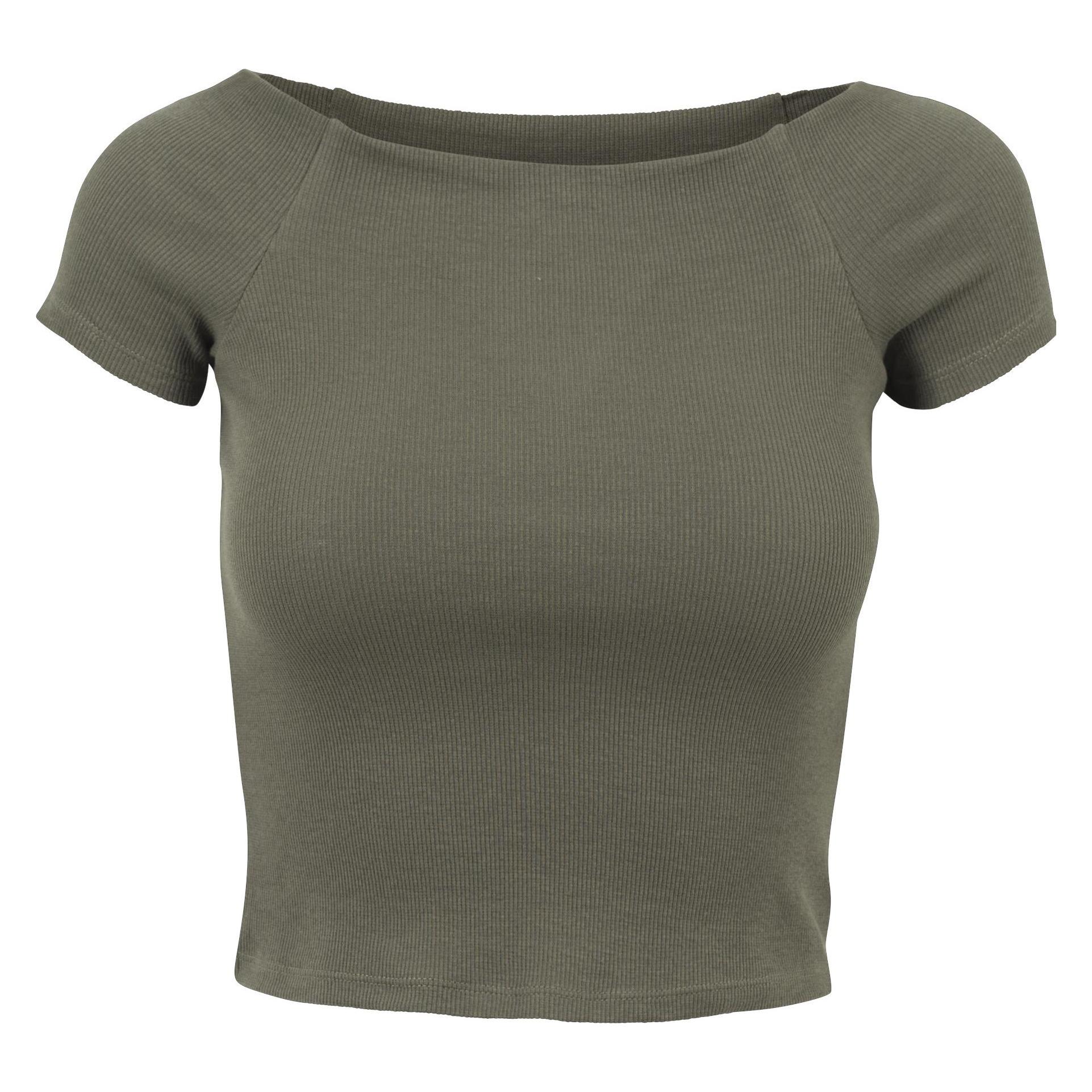 Urban Classics, Damen, Shirts, T-Shirt, Grün, (Xl)