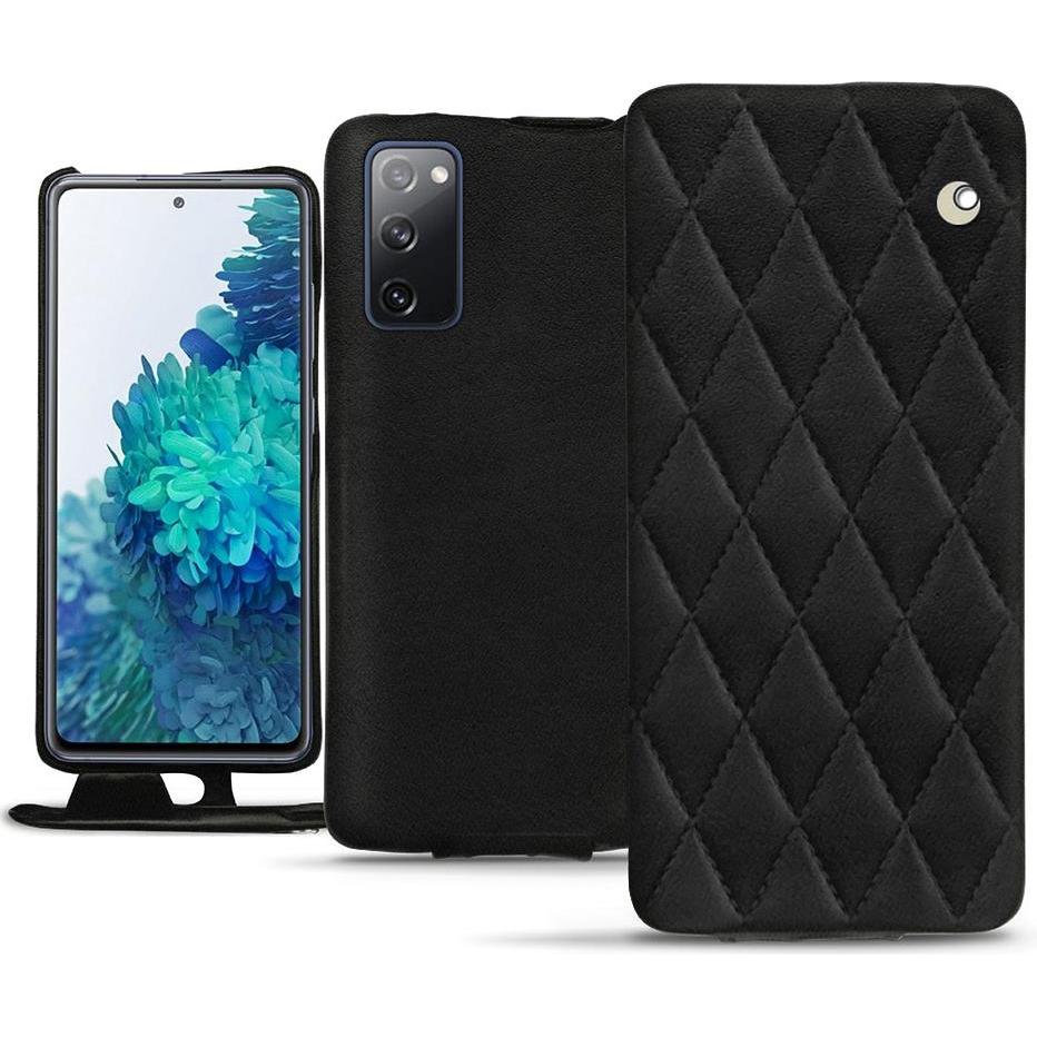 Noreve Lederschutzhülle vertikal (Samsung Galaxy S20 FE), Smartphone Hülle, Schwarz