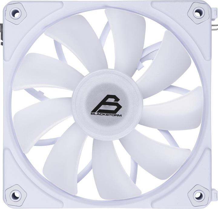 Produktbild Blackstorm Luna UF120 ARGB PWM Fan, white, 120 mm, 1 pc (120 mm, 1x)