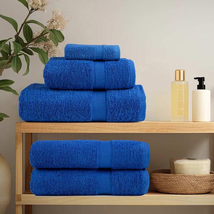 Immagine prodotto vidaXL Asciugamani da bagno 4 pz. Blu 100x150 cm 360 g/m² 100% cotone telo doccia (100 x 150 cm)