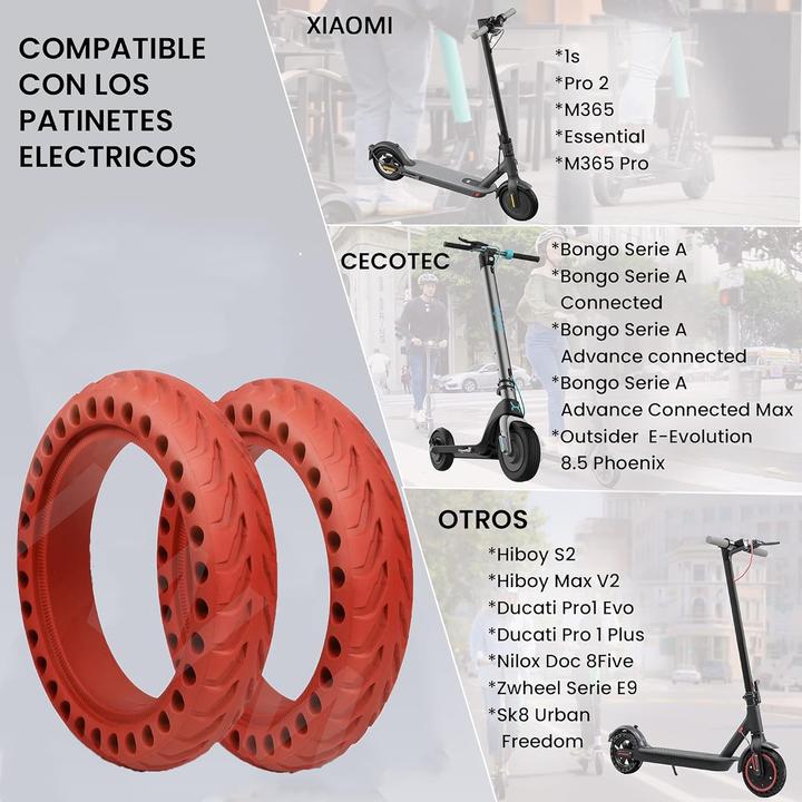 Actual product image Anseni Ersatzreifen für Xiaomi M365 (2 Stück)