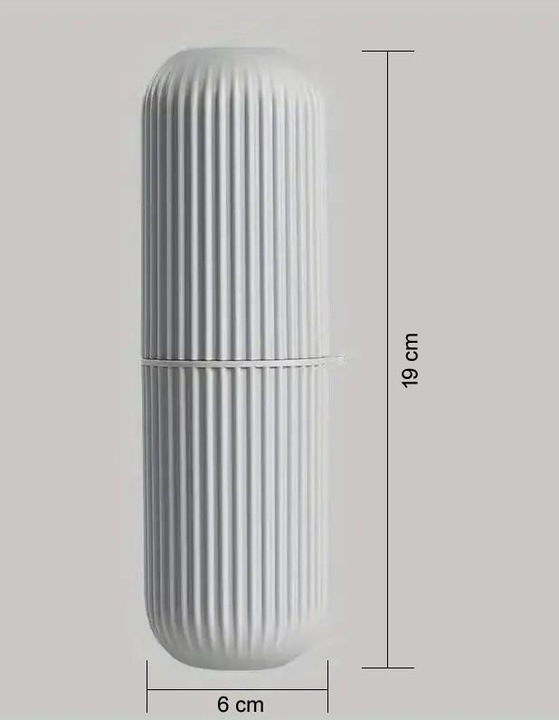 Actual product image Cbx Toothbrush box, toothbrush case, toothbrush cup (6 x 6 x 19 cm)