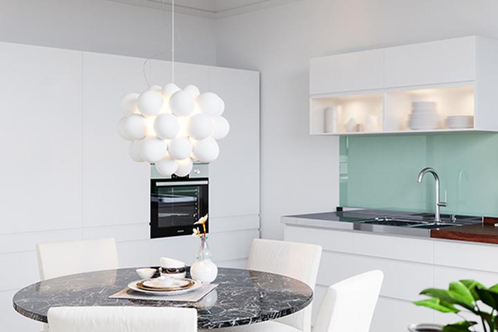 Immagine prodotto By Rydens Lampada a sospensione Gross Ø50 Bianco opaco (G9)